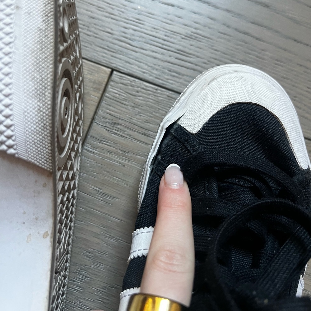 Adidas Black and White Athletic Shoes - Picture 6 of 6